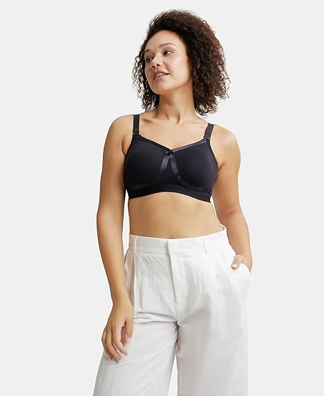 Jockey 1252 Women’s Everyday Wirefree Cotton Bra – Full Coverage with Double-Layered Cups